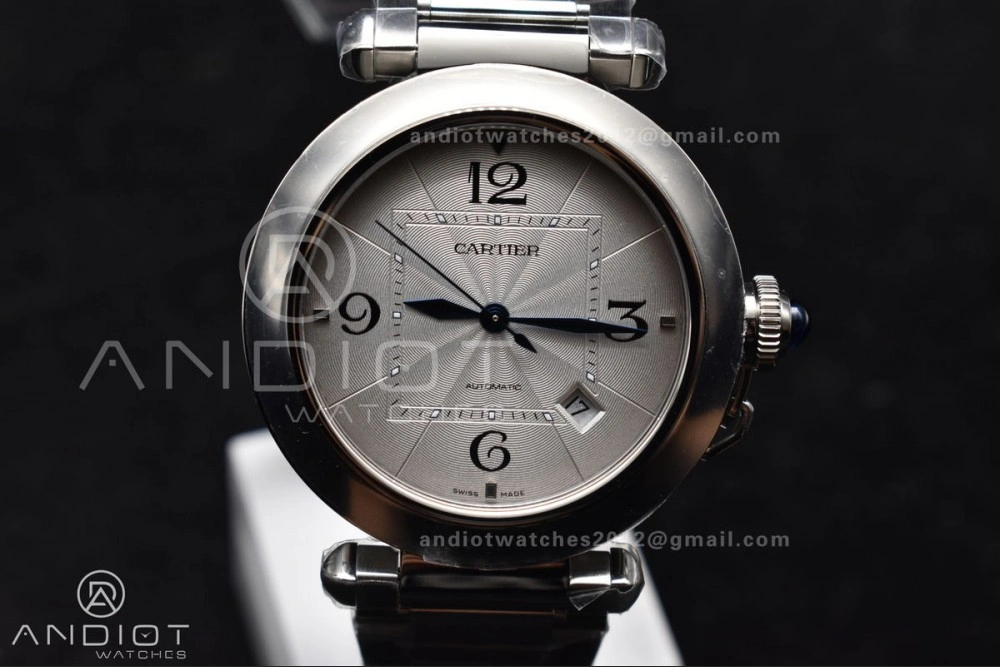 Snug BVF Cartier Pasha Ladies Made 1:1 like the Genuine White Dial on SS Bracelet 531