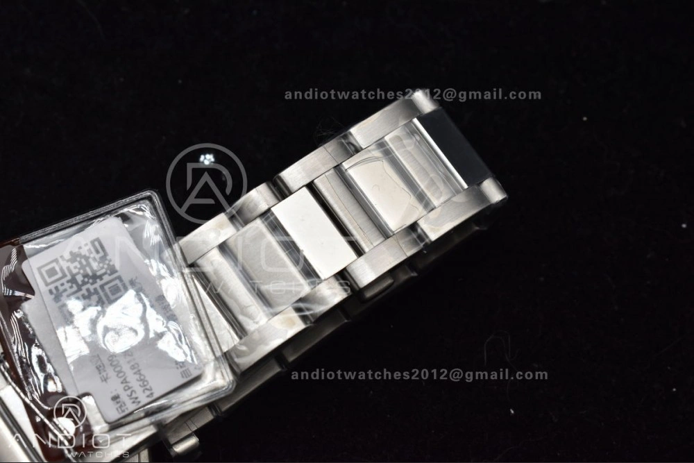 Snug BVF Cartier Pasha Ladies Made 1:1 like the Genuine White Dial on SS Bracelet 531