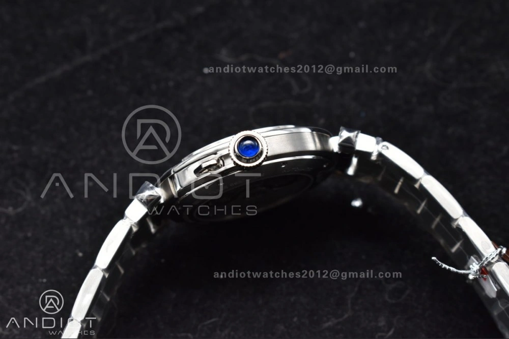 Snug BVF Cartier Pasha Ladies Made 1:1 like the Genuine White Dial on SS Bracelet 531