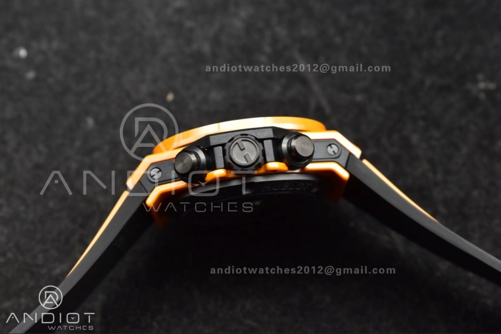 Big Bang Unico 42mm Orange Ceramic BBF 1:1 Best Edition Skeleton Dial on Orange Rubber Strap A1280 V Classic 275