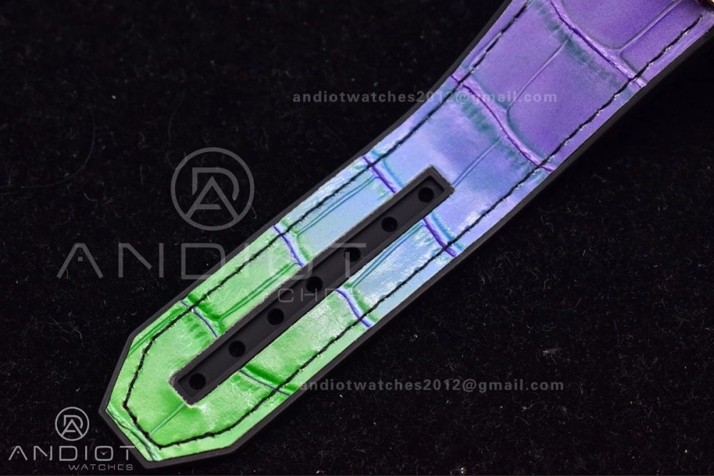 Big Bang Unico Rainbow King RG 45mm ZF 1:1 Best Edition on Rainbow Gummy Strap A Efficient 517