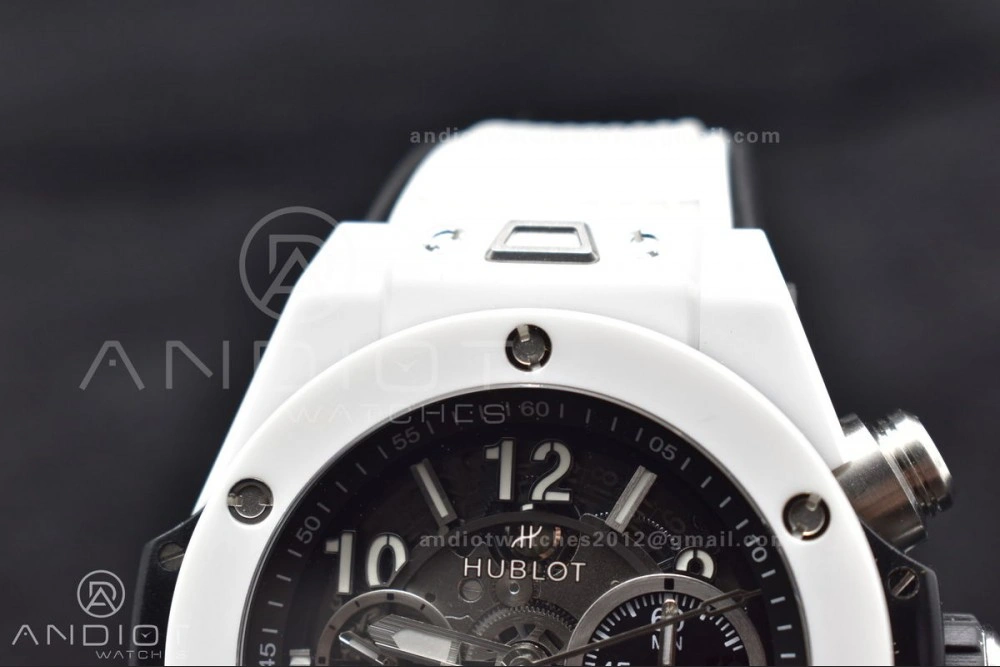 Big Bang Unico White Ceramic ZF 1:1 Best Edition Skeleton Dial on White Rubber Strap A Affordable 516
