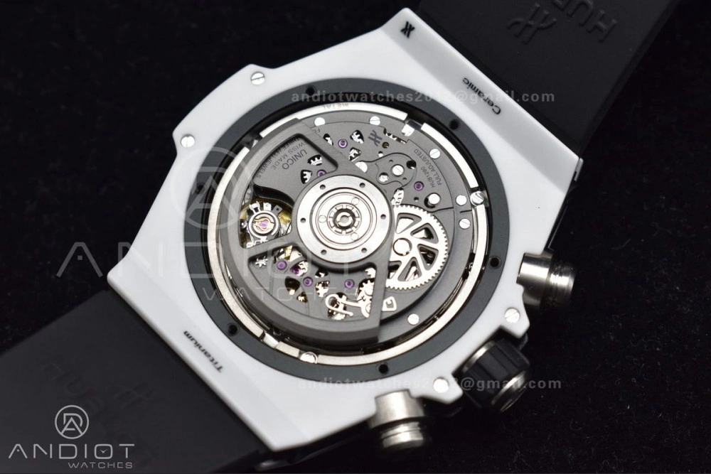 Big Bang Unico White Ceramic ZF 1:1 Best Edition Skeleton Dial on White Rubber Strap A Affordable 516