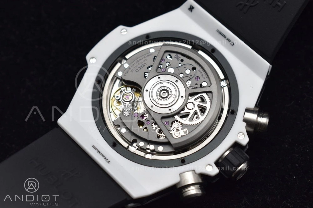 Big Bang Unico White Ceramic ZF 1:1 Best Edition Skeleton Dial on White Rubber Strap A Affordable 516