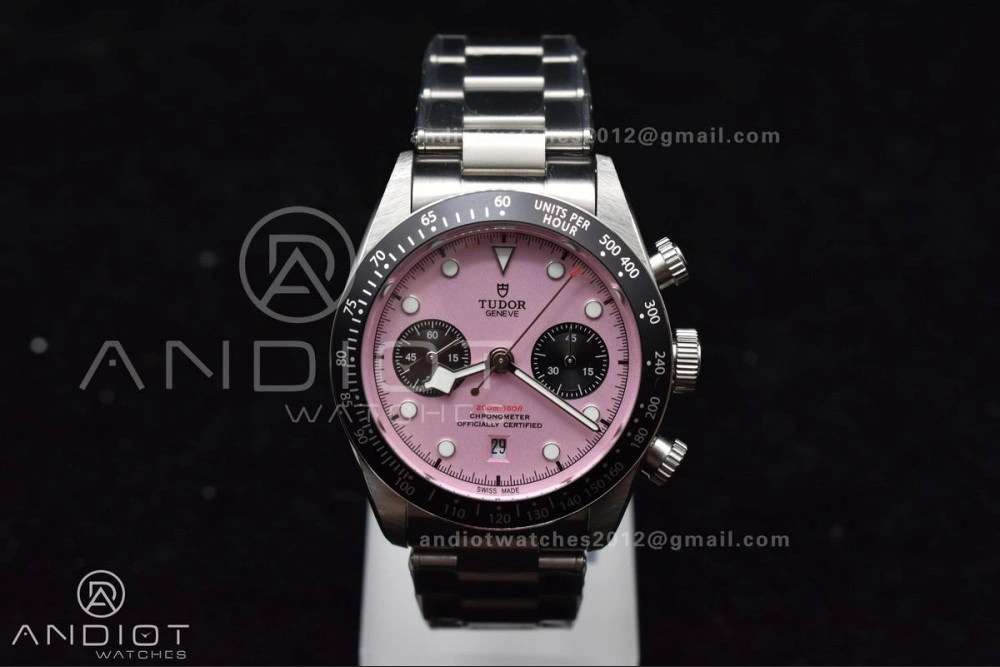 Black Bay Chrono SS TWF 1:1 Best Edition 2024 Pink Dial on SS Bracelet A SunProtective 1259