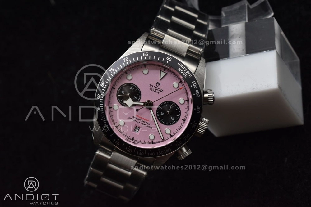 Black Bay Chrono SS TWF 1:1 Best Edition 2024 Pink Dial on SS Bracelet A SunProtective 1259