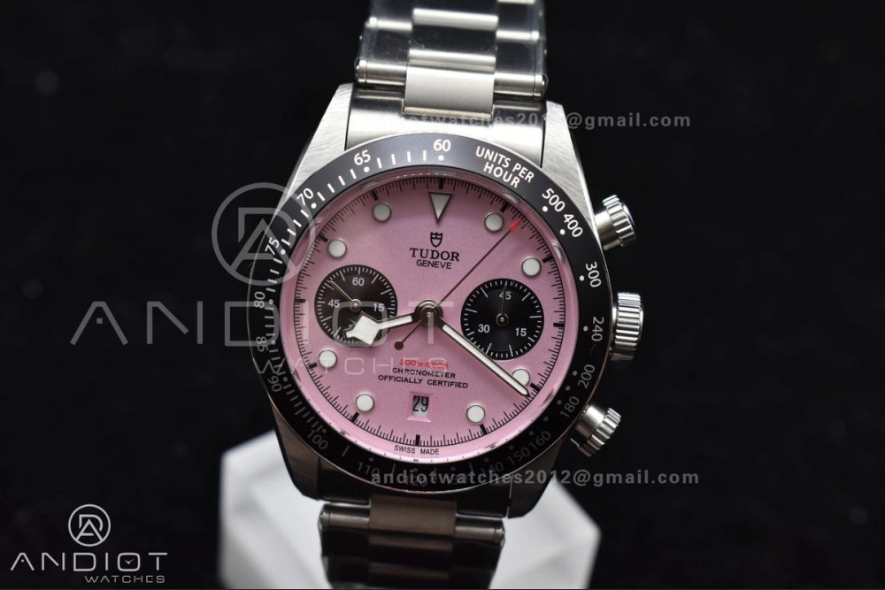 Black Bay Chrono SS TWF 1:1 Best Edition 2024 Pink Dial on SS Bracelet A SunProtective 1259