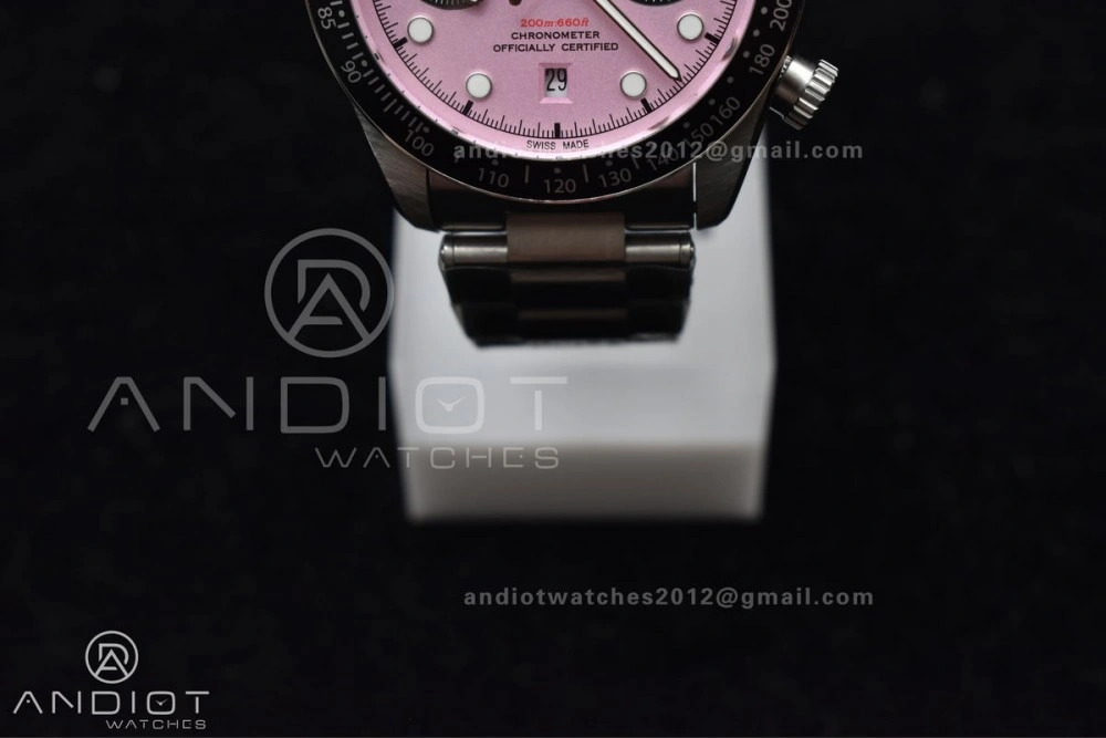Black Bay Chrono SS TWF 1:1 Best Edition 2024 Pink Dial on SS Bracelet A SunProtective 1259