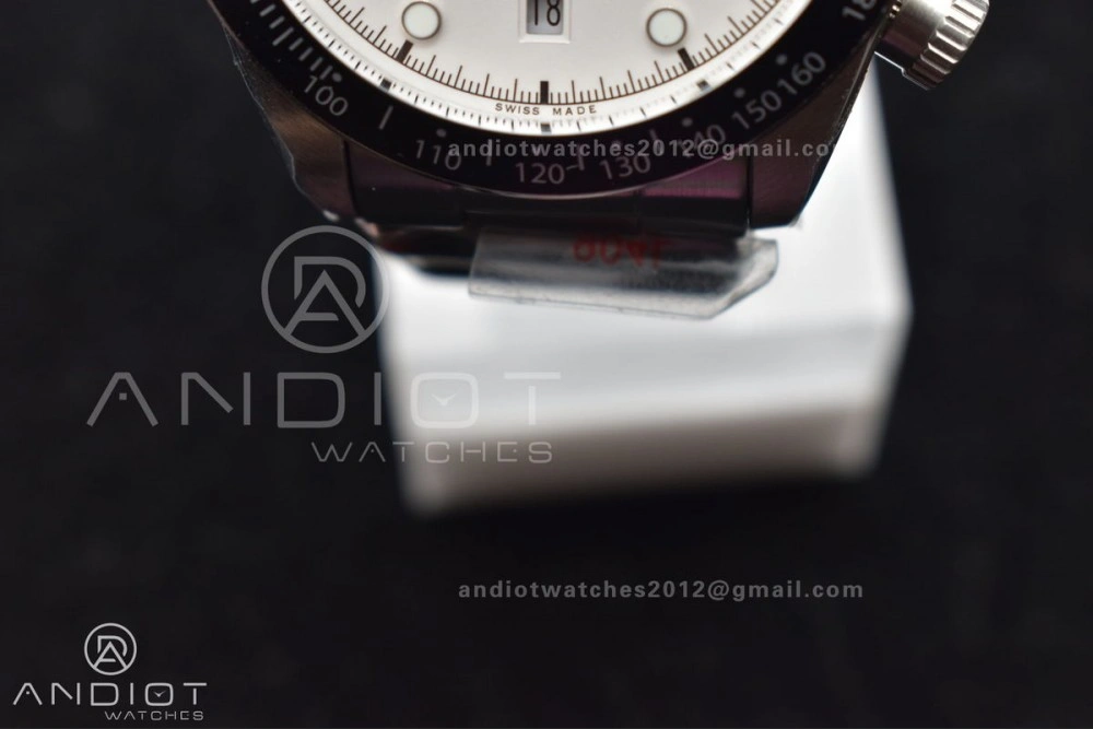 Black Bay Chrono SS TWS 1:1 Best Edition White Dial on SS Bracelet A Resilient 522