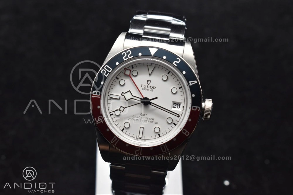 Black Bay GMT Pepsi Blue Red Bezel ZF 1:1 Best Edition White Dial on SS Bracelet A Popular 1257