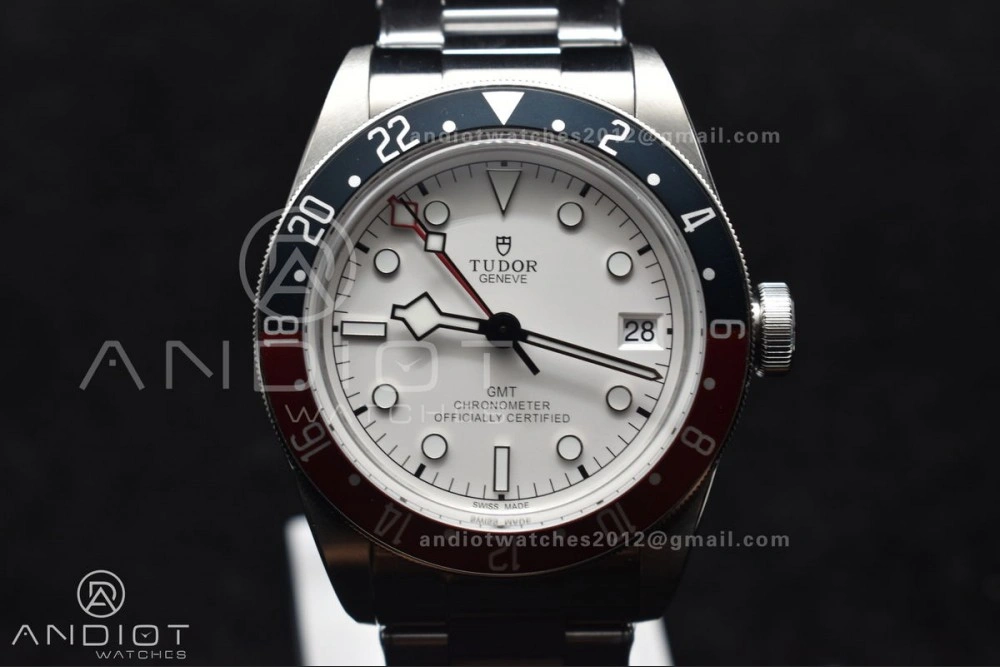 Black Bay GMT Pepsi Blue Red Bezel ZF 1:1 Best Edition White Dial on SS Bracelet A FreshLook 521