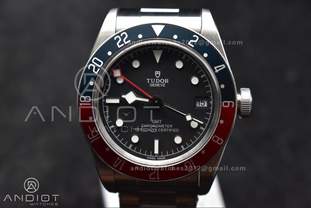 Affordable Black Bay GMT Pepsi Blue Red Bezel ZF 1:1 Best Edition on SS Bracelet A 1268
