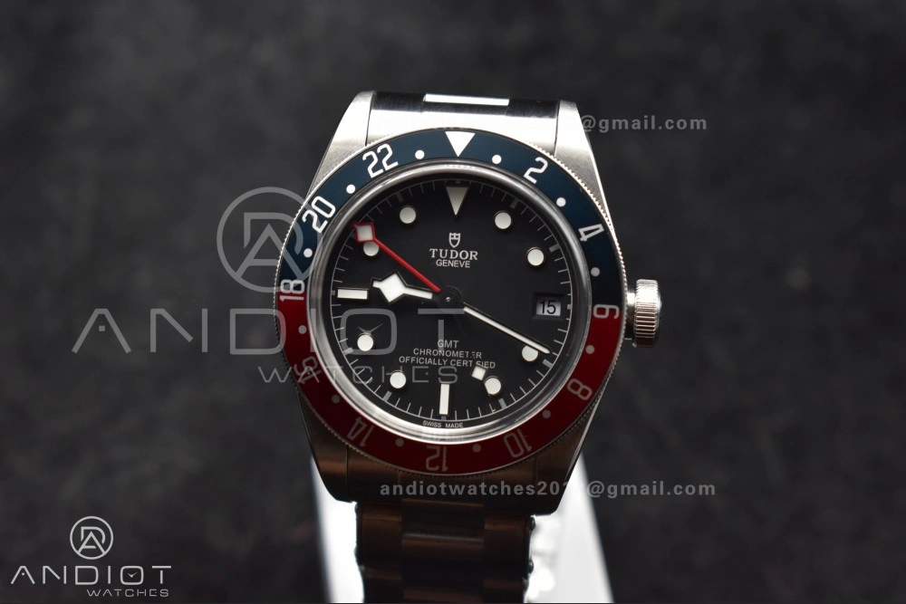 Affordable Black Bay GMT Pepsi Blue Red Bezel ZF 1:1 Best Edition on SS Bracelet A 1268