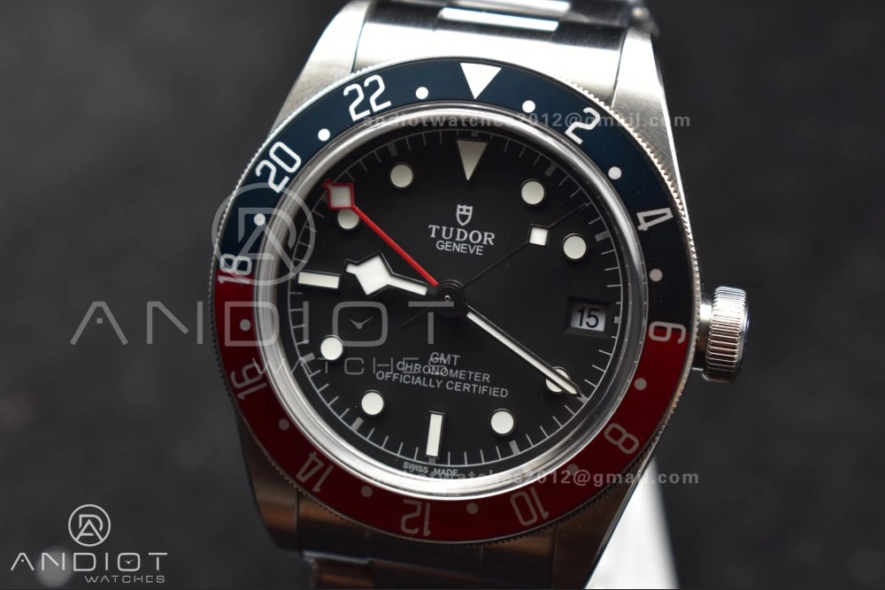 Affordable Black Bay GMT Pepsi Blue Red Bezel ZF 1:1 Best Edition on SS Bracelet A 1268