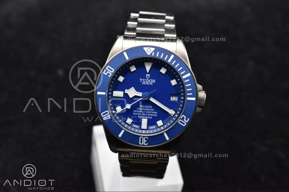 Blue Pelagos ZF 1:1 Best Edition on Titanium Bracelet A2824 V Lightweight 1265