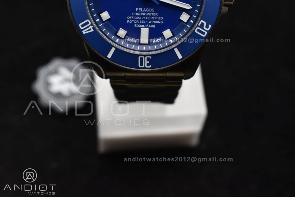 Blue Pelagos ZF 1:1 Best Edition on Titanium Bracelet A2824 V Lightweight 1265