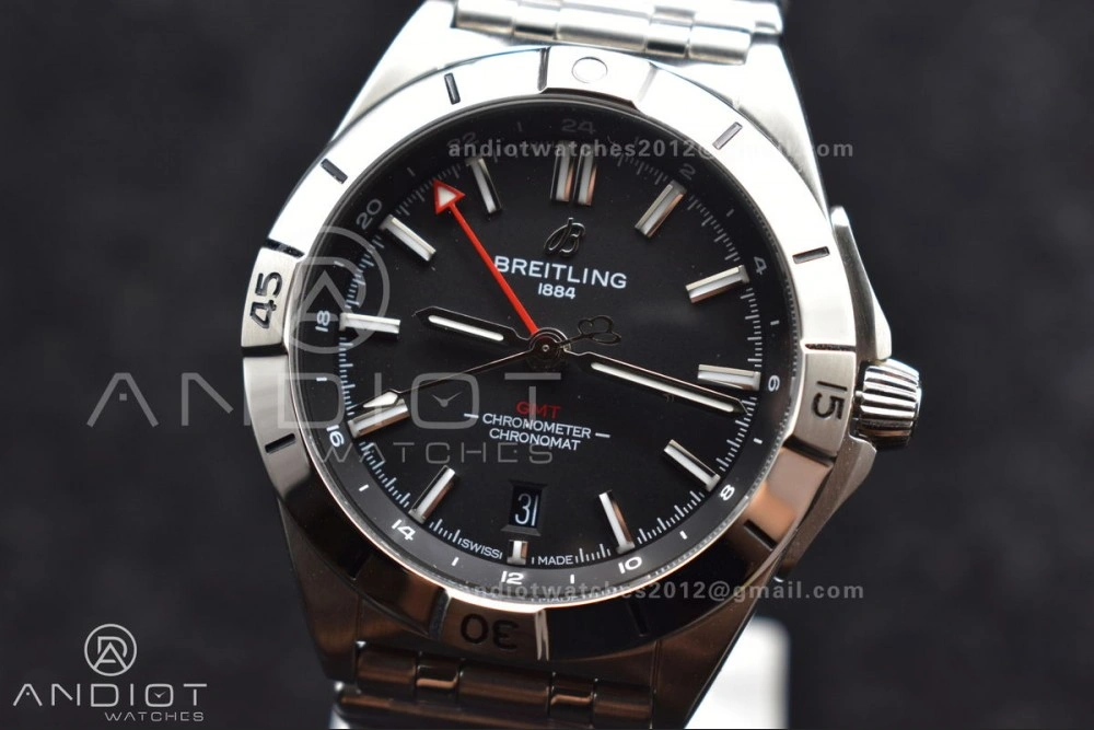 Breitling BLS Factory Chronomat Automatic 1:1 Best Edition GMT 40mm Black Dial On SS Bracelet A Bold 530