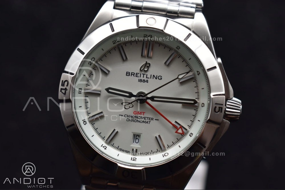 Trendsetting Breitling BLS Factory Chronomat Automatic 1:1 Best Edition GMT 40mm White Dial On SS Bracelet A 162