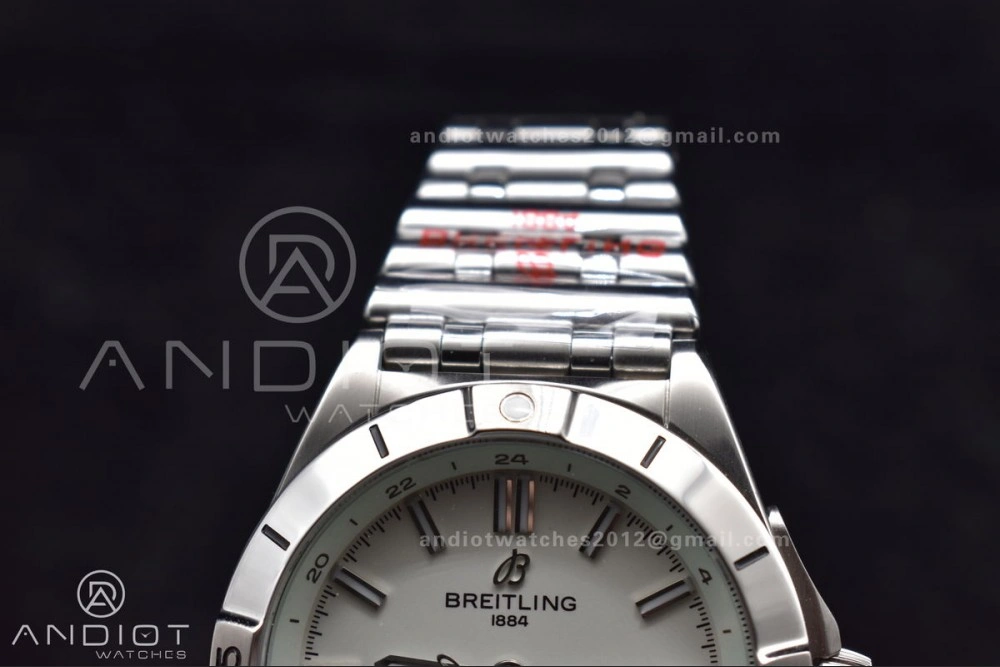 Trendsetting Breitling BLS Factory Chronomat Automatic 1:1 Best Edition GMT 40mm White Dial On SS Bracelet A 162