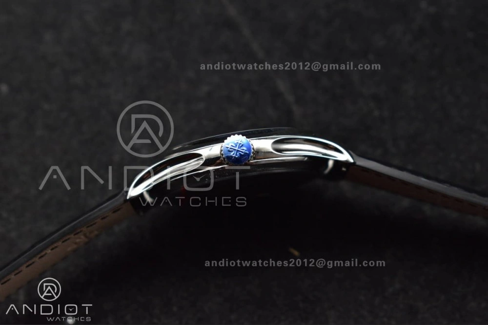 Calatrava 5227 SS 3KF 1:1 Best Edition Black Dial on Black Leather Strap A324 Super Clone V Comfortable 376