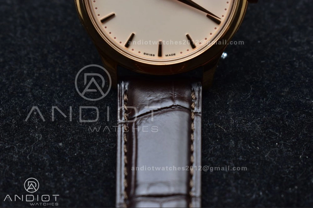 Calatrava 5227R SS 3KF 1:1 Best Edition White Dial on Brown Leather Strap A324 Super Clone V ZipUp 373