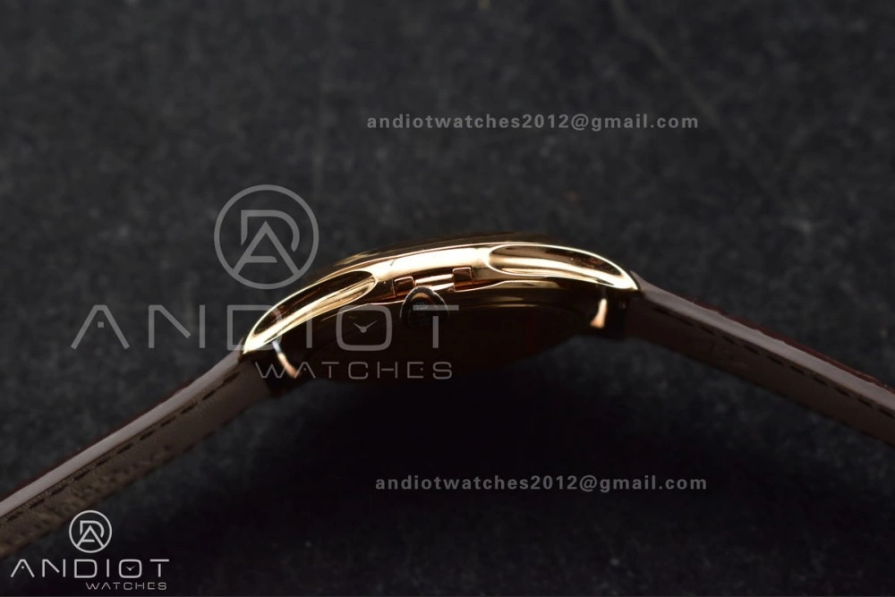 Calatrava 5227R SS 3KF 1:1 Best Edition White Dial on Brown Leather Strap A324 Super Clone V ZipUp 373