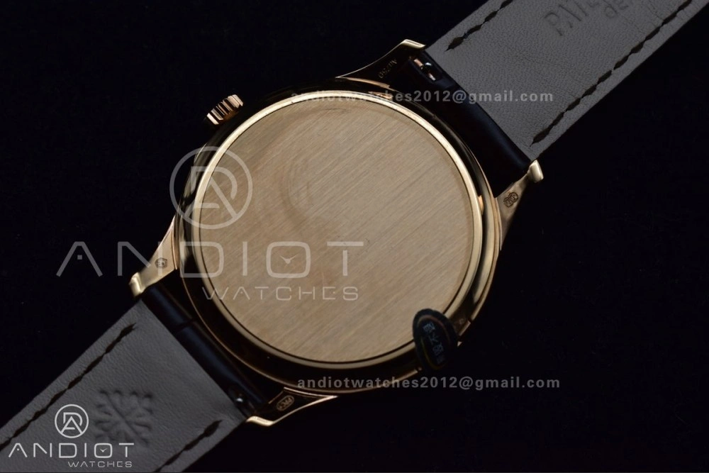Calatrava 5227R SS 3KF 1:1 Best Edition White Dial on Brown Leather Strap A324 Super Clone V ZipUp 373