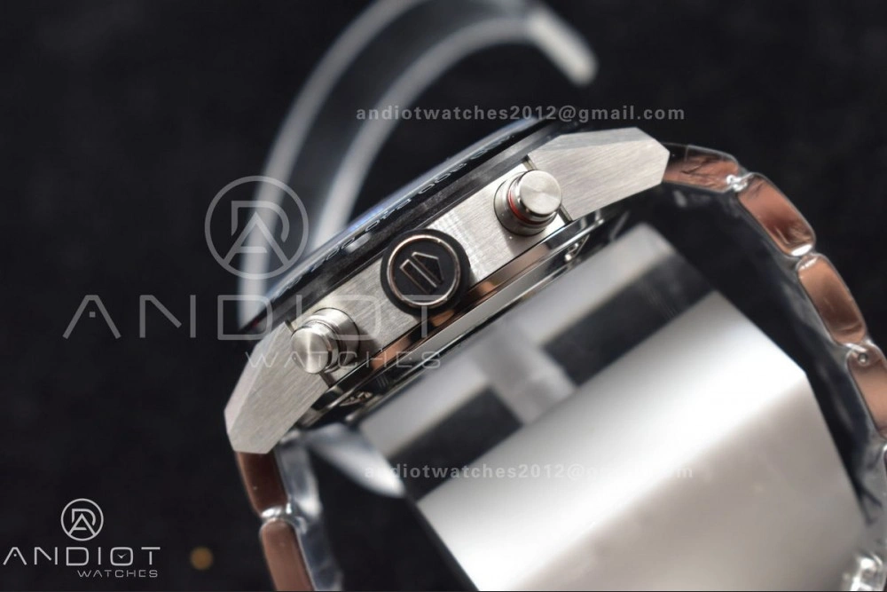ZeroBulk Calibre Heuer 01 Chrono SS XF 1:1 Best Edition Black Dial on SS Bracelet Strap A 389