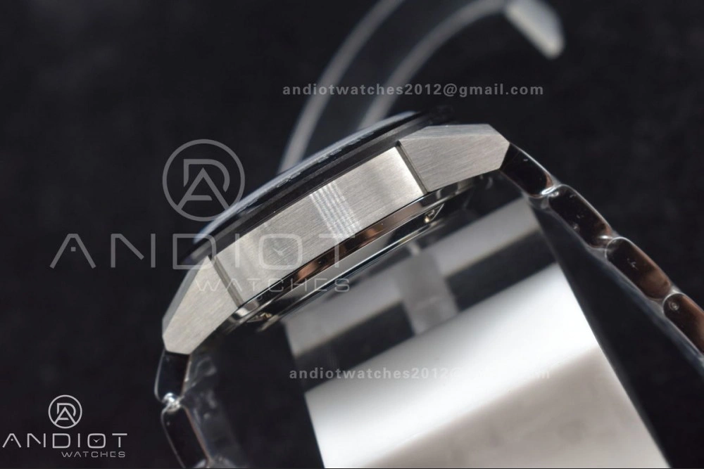 ZeroBulk Calibre Heuer 01 Chrono SS XF 1:1 Best Edition Black Dial on SS Bracelet Strap A 389