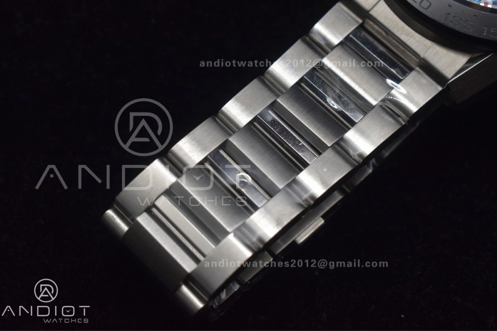 ZeroBulk Calibre Heuer 01 Chrono SS XF 1:1 Best Edition Black Dial on SS Bracelet Strap A 389