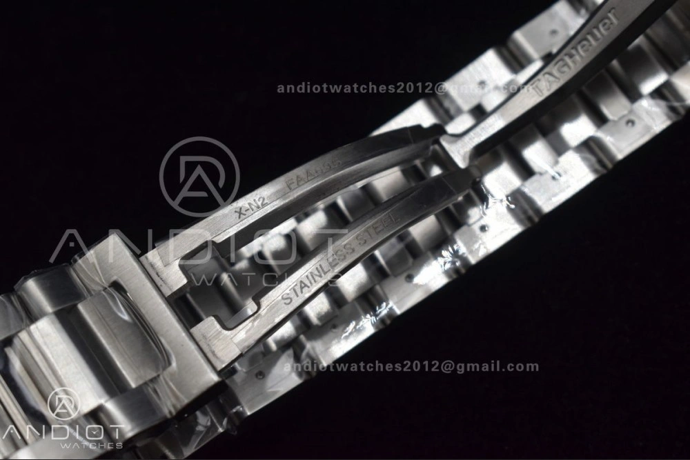 ZeroBulk Calibre Heuer 01 Chrono SS XF 1:1 Best Edition Black Dial on SS Bracelet Strap A 389