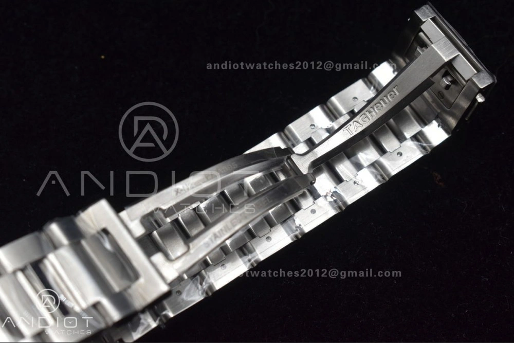 ZeroBulk Calibre Heuer 01 Chrono SS XF 1:1 Best Edition Black Dial on SS Bracelet Strap A 389