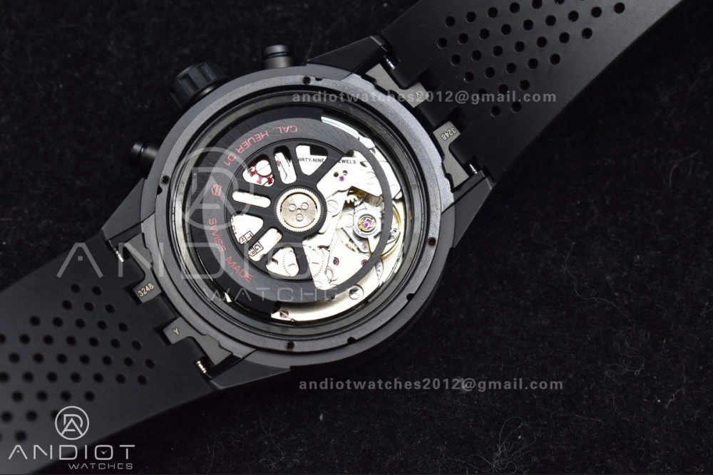 Elegant Carrera Cal. HEUER 01 45mm Full Blk Ceramic XF A 1247