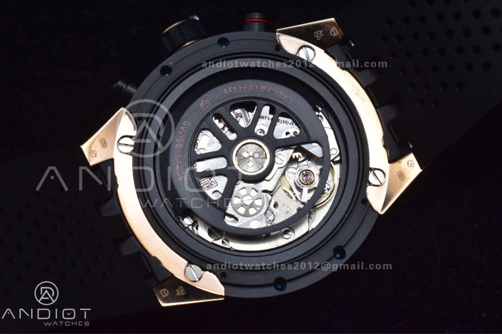 Carrera Cal. HEUER 01 45mm RG RU Blk XF A Timeless 1248