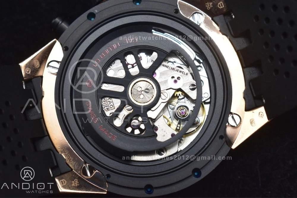 Carrera Cal. HEUER 01 45mm RG RU Blk XF A Timeless 1248