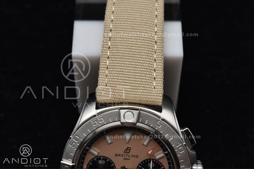 Flexible Chronograph Avenger B01 44mm BLSF 1:1 Best Edition Khaki Dial On Nato Strap A 165