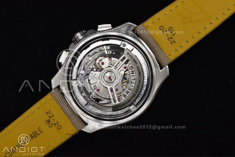 Flexible Chronograph Avenger B01 44mm BLSF 1:1 Best Edition Khaki Dial On Nato Strap A 165