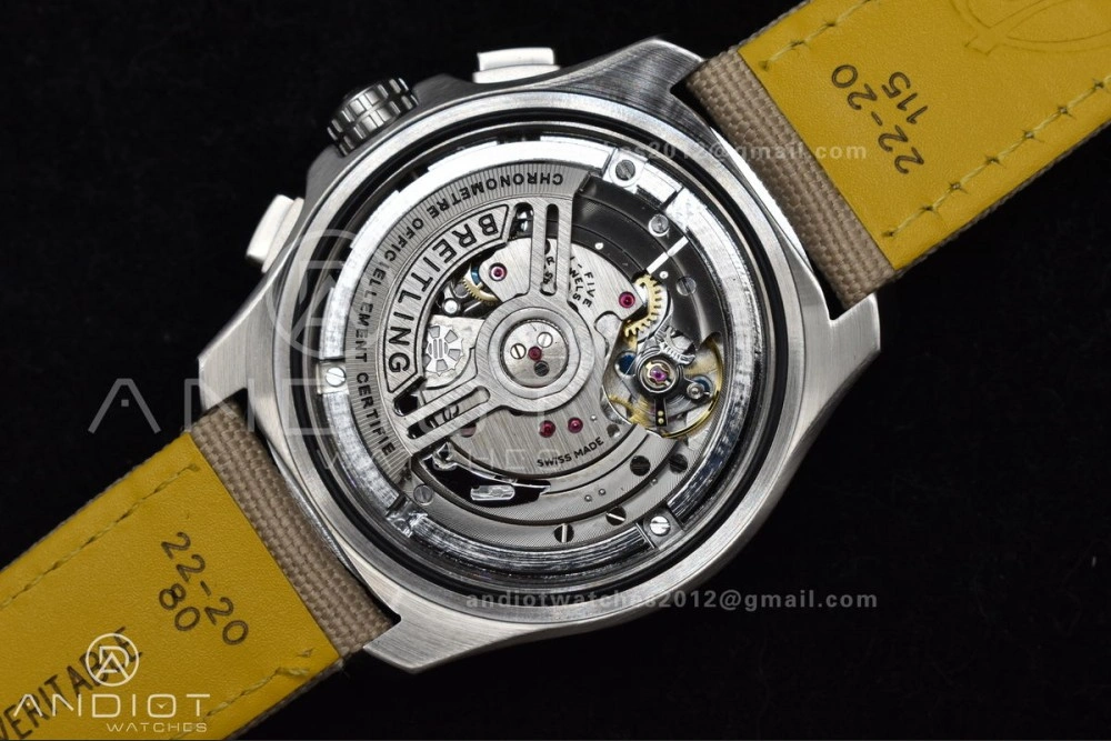 Flexible Chronograph Avenger B01 44mm BLSF 1:1 Best Edition Khaki Dial On Nato Strap A 165