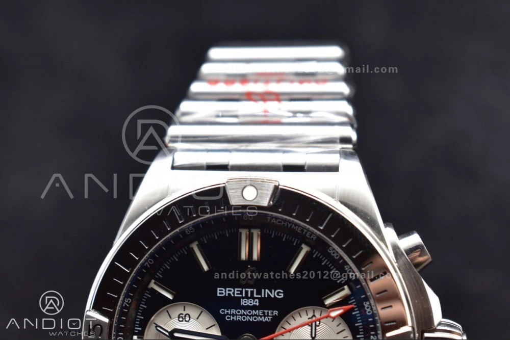 Chronomat B01 42mm SS BLSF 1:1 Best Edition Black Dial on SS Bracelet A Reliable 538