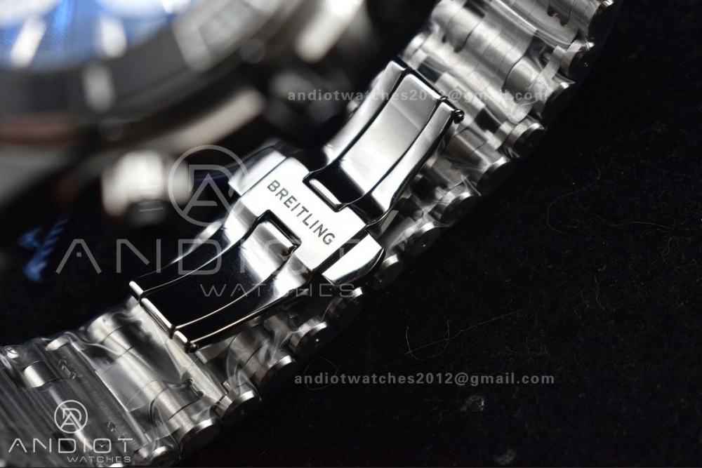 Chronomat B01 44mm SS BLSF 1:1 Best Edition Black Dial on SS Bracelet A WrinkleFree 166