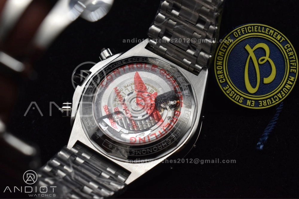 Chronomat B01 44mm SS BLSF 1:1 Best Edition Black Dial on SS Bracelet A WrinkleFree 166