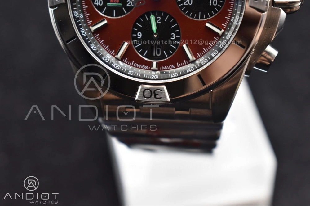 Chronomat B01 44mm SS BLSF 1:1 Best Edition Red Dial On SS Bracelet A WellDesigned 181