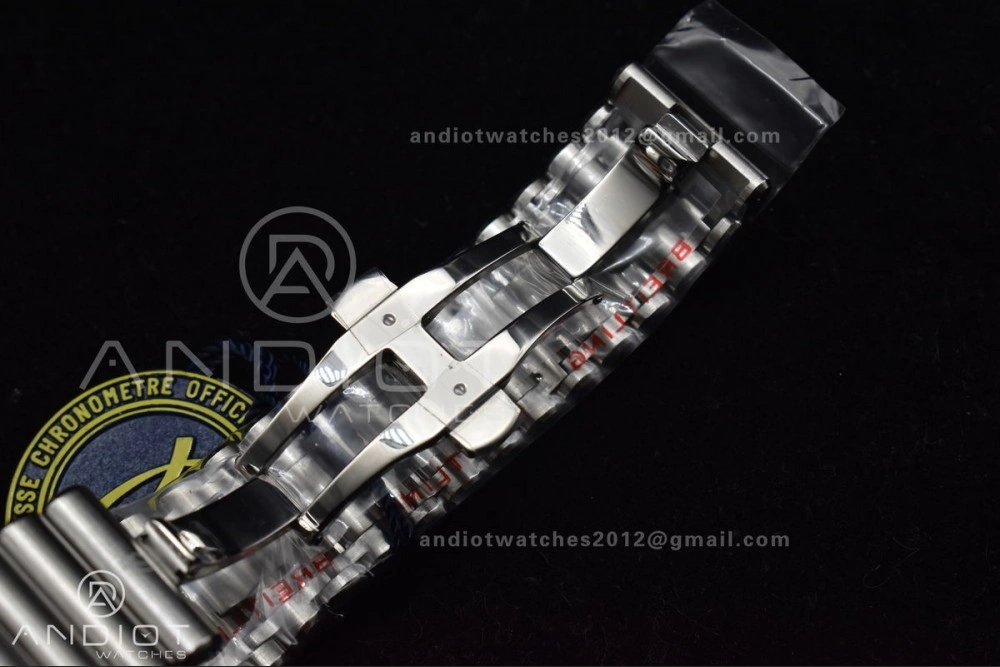 Chronomat B01 44mm SS BLSF 1:1 Best Edition Red Dial On SS Bracelet A WellDesigned 181