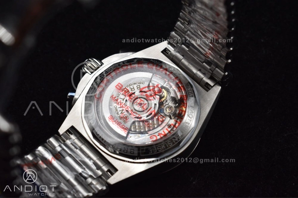 Chronomat B01 44mm SS BLSF 1:1 Best Edition Red Dial On SS Bracelet A WellDesigned 181