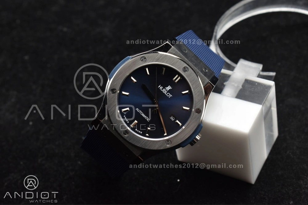 Fusion 42mm SS HBF 1:1 Best Edition Blue Dial On Blue Gummy Strap A HighPerformance 269