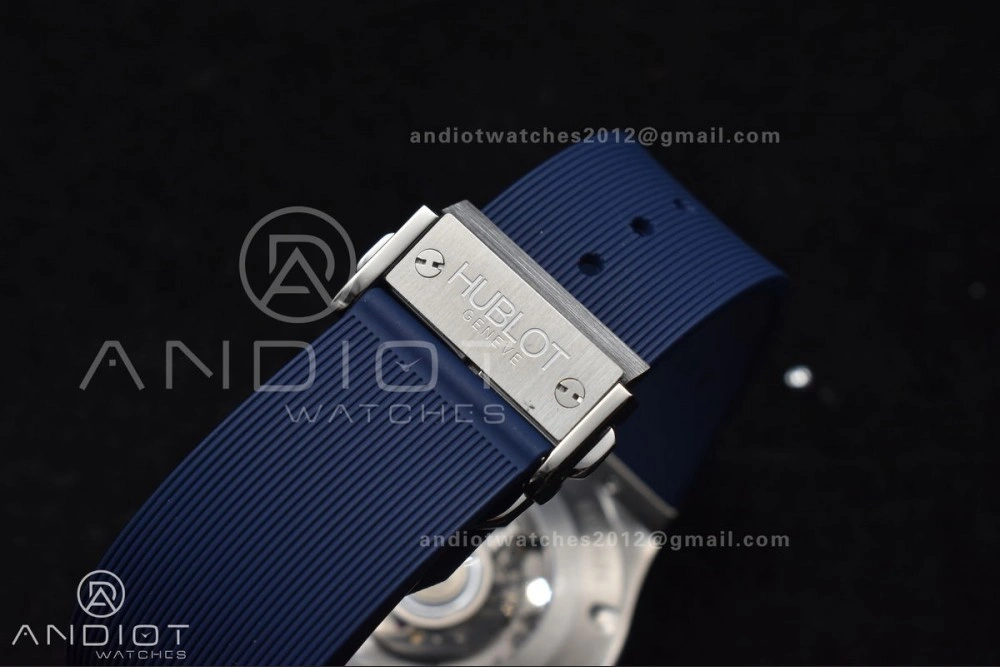 Fusion 42mm SS HBF 1:1 Best Edition Blue Dial On Blue Gummy Strap A HighPerformance 269