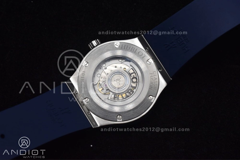 Fusion 42mm SS HBF 1:1 Best Edition Blue Dial On Blue Gummy Strap A HighPerformance 269