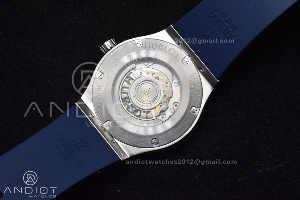 Fusion 42mm SS HBF 1:1 Best Edition Blue Dial On Blue Gummy Strap A HighPerformance 269