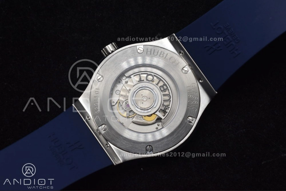 Fusion 42mm SS HBF 1:1 Best Edition Blue Dial On Blue Gummy Strap A HighPerformance 269