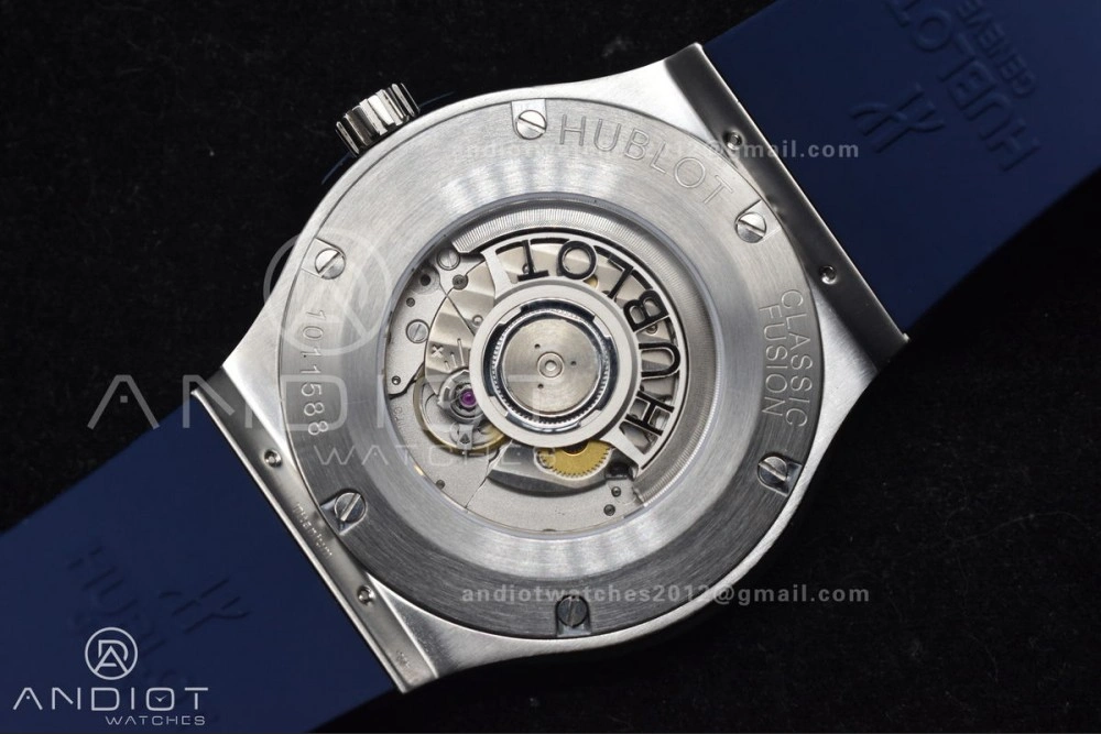 Fusion 42mm SS HBF 1:1 Best Edition Blue Dial On Blue Gummy Strap A HighPerformance 269
